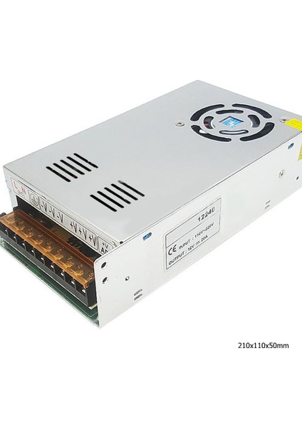 Adaptör Metal Kasa 12V 30A Rose OPS-360-12