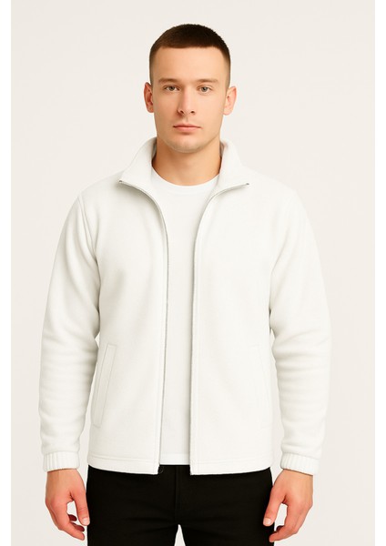 Erkek - Kadın Kalın Kışlık Tam Fermuarlı Regular Fit Polar Ceket