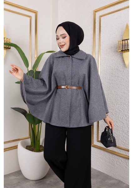 Tesettür Panço -Gri̇