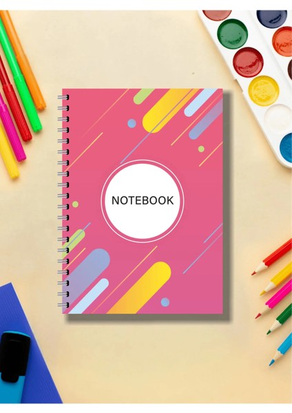 A4 Spiralli Karton Kapak - 4’lü Set - Kareli - Okul Defteri - 80 Yaprak fiyatları