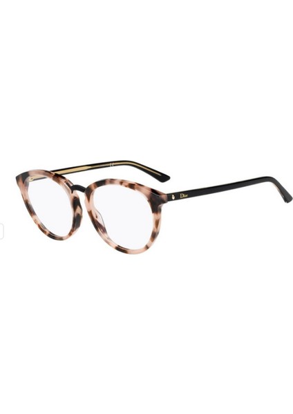 Dıor MONTAIGNE39 52 C9J Havana Siyah Yuvarlak Unısex Gözlük