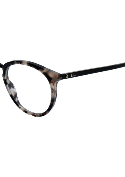 Dıor MONTAIGNE39 52 C9J Havana Siyah Yuvarlak Unısex Gözlük