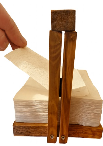 Masif Ahşap Peçetelik