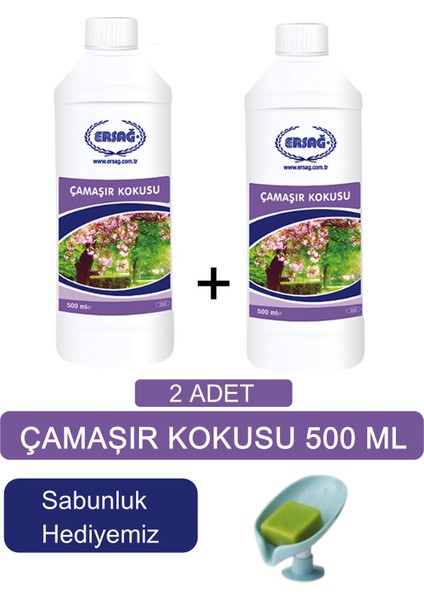 Çamaşır Kokusu (2 Adet) 500 ml + ( Sabunluk Hediyemiz ) 253- 1788 Er-Say Grup