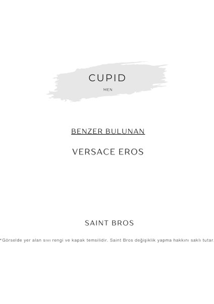 Cupid Erkek Parfümü ( Eros ) Edp fiyatları