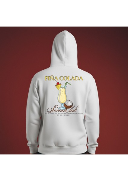 Kapşonlu 3 Iplik Kokteyl Oversize Sweatshirt - Unisex Rahat Kalıp, Sokak Modası, Günlük Stil