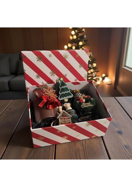 Yeni Yıl Hediye Seti 140 ml Oda Kokusu Dekoratif Mum Taşlı Araç Kokusu Taşlı Anahtarlık fiyatları