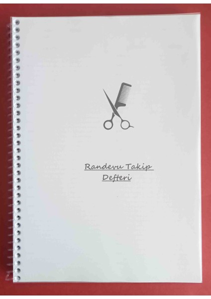 A4 Kuaför Berber Randevu Takip Defteri 95 Yaprak