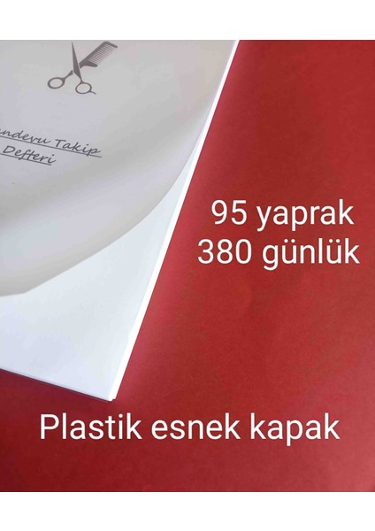 A4 Kuaför Berber Randevu Takip Defteri 95 Yaprak modelleri