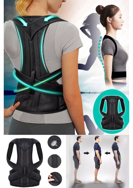 Dik Duruş Korse Kadın Erkek Toparlayıcı ve Kamburluk Önleyici