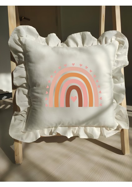 Bebek Fırfırlı Isme Özel Baskılı Yastık