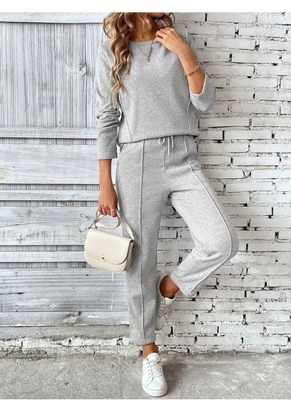 Cottonlab Kadın Uzun Kollu Yanları Nervurlu Viskon Iki Iplik ve Pantolon Ikili Takım fiyatları