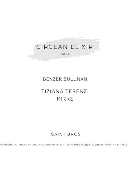 Circean Elixir Unisex Parfüm ( Kirke ) Edp fiyatları