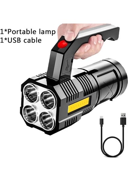 El Feneri USB Şarjlı (4887)