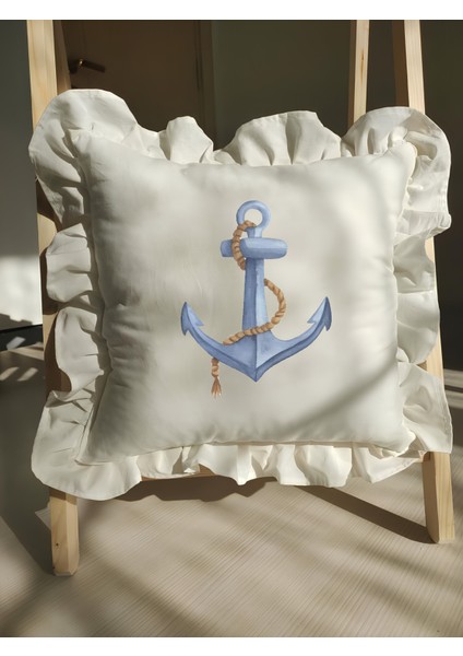 Bebek Fırfırlı Isme Özel Baskılı Yastık