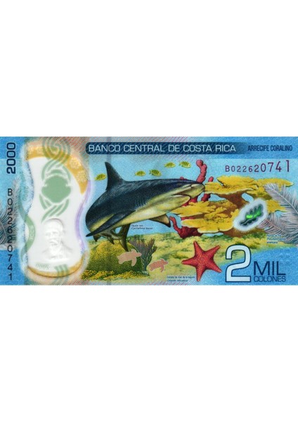 Kosta Rika 2018 Yılı 2000 Colones Yabancı Polimer Kağıt Para Çil ( Unc ) Koleksiyon Para fiyatları