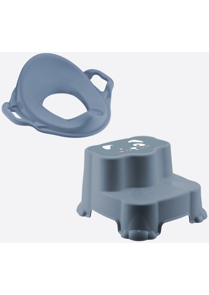 2 Parça Tuvalet Başlangıç Seti Basamak Klozer Adaptör Çocuk Bebek Pembe Mavi fırsatları