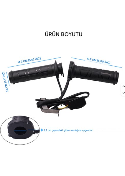 Arora Max Pro 125 Isıtmalı Elcik-4 Kademe Sıcaklık Ayarı- IEL598 fiyatları