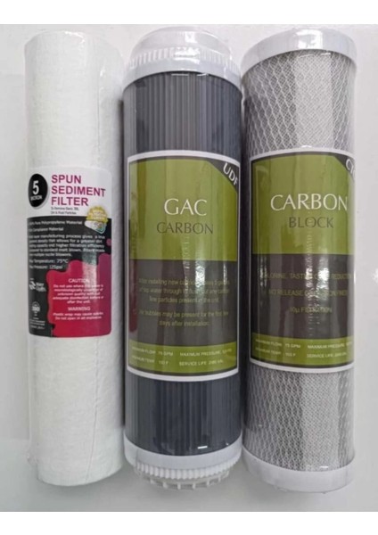 Açık Kasa Su Arıtma Cihazı 5 Li Filtre Seti