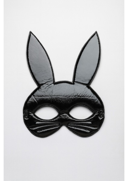 Siyah Tavşan Maskesi Yumuşak Kumaş Malzeme Yetişkin Boy Lastikli Rahat Kullanım Parti Aksesuarı fiyatları