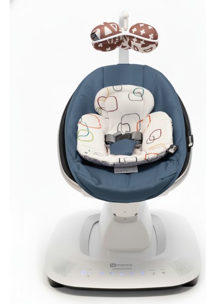 4moms Mamaroo 5.0 Elektrikli Ana Kucağı - Slate Blue + Yenidoğan Destek Pedi