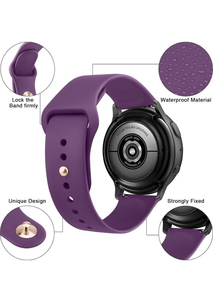 Samsung Galaxy Watch 4/5/6/7/fe/40/44 Classic 42/43/46/47MM Uyumlu 20MM Soft Silikon Kordon fiyatları