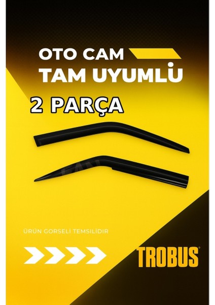 Volkswagen Crafter Fitil Üstü 2011 Mügen Cam Rüzgarlığı 2'li Takım