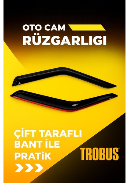 Volkswagen Crafter Fitil Üstü 2011 Mügen Cam Rüzgarlığı 2'li Takım modelleri