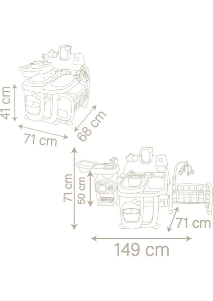 Smoby Baby Nurse Bebek Aktivite Merkezi Oyun Seti 220376 fırsatları