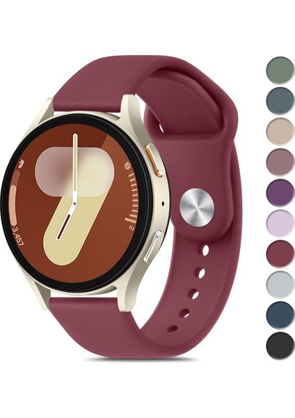 Samsung Galaxy Watch 4/5/6/7/fe/40/44 Classic 42/43/46/47MM Uyumlu 20MM Soft Silikon Kordon