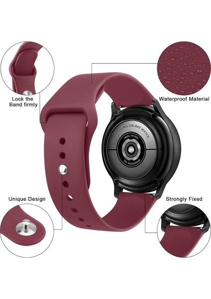 Samsung Galaxy Watch 4/5/6/7/fe/40/44 Classic 42/43/46/47MM Uyumlu 20MM Soft Silikon Kordon fiyatları