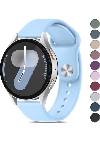 Samsung Galaxy Watch 4/5/6/7/fe/40/44 Classic 42/43/46/47MM Uyumlu 20MM Soft Silikon Kordon