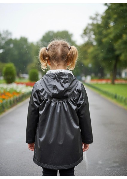 Kız Çocuk Kapüşon Detaylı Yağmurluk - Rüzgarlık fiyatları