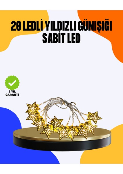 Yıldız LED Işık 5 Metre Dekoratif Aydınlatma Günışığı (Kopya)