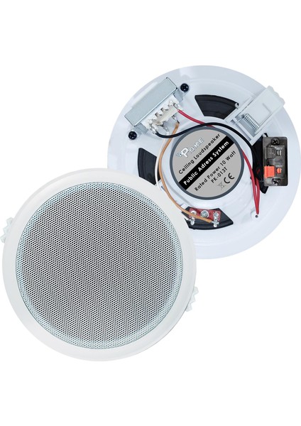13CM Alçıpan Tavan Hoparlör 10W Trafolu 100V Poke PK-013T