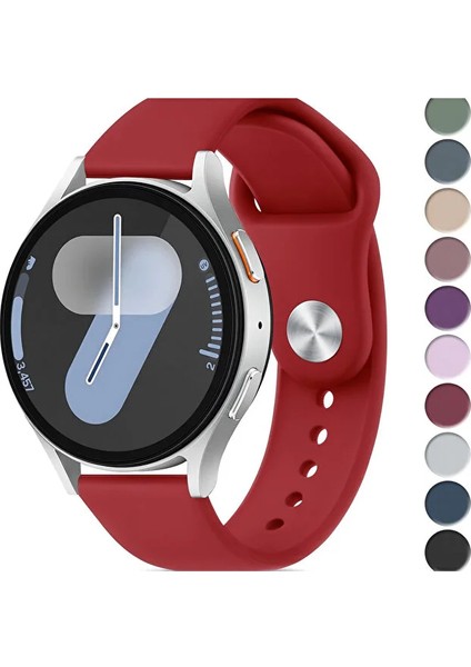 Samsung Galaxy Watch 4/5/6/7/fe/40/44 Classic 42/43/46/47MM Uyumlu 20MM Soft Silikon Kordon