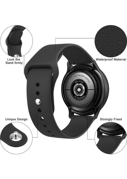 Samsung Galaxy Watch 4/5/6/7/fe/40/44 Classic 42/43/46/47MM Uyumlu 20MM Soft Silikon Kordon fiyatları