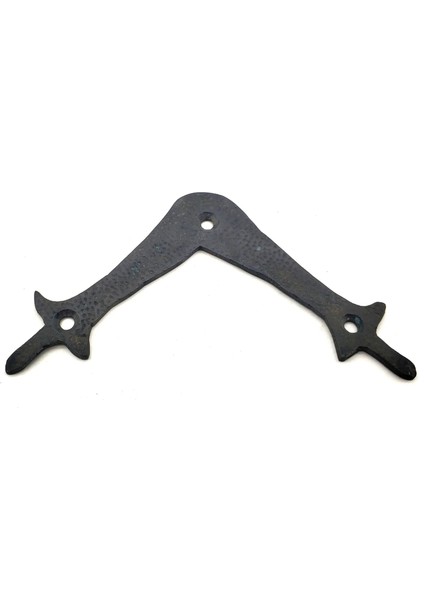 Antika Tarz Dekoratif Pirinç Zambak Gönye - Üst, 107X107 Mm, Oksit