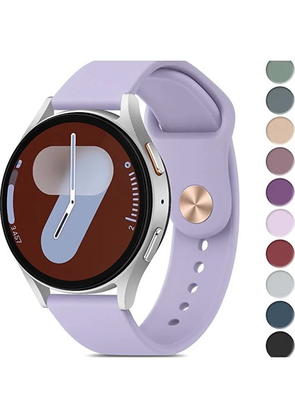 Samsung Galaxy Watch 4/5/6/7/fe/40/44 Classic 42/43/46/47MM Uyumlu 20MM Soft Silikon Kordon