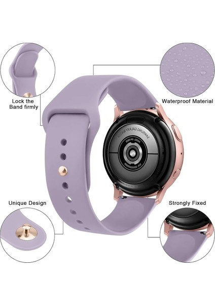 Samsung Galaxy Watch 4/5/6/7/fe/40/44 Classic 42/43/46/47MM Uyumlu 20MM Soft Silikon Kordon fiyatları