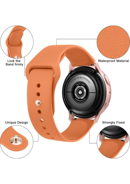 Samsung Galaxy Watch 4/5/6/7/fe/40/44 Classic 42/43/46/47MM Uyumlu 20MM Soft Silikon Kordon fiyatları