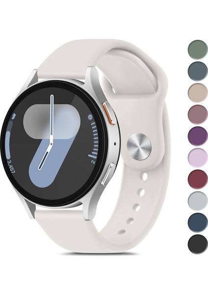 Samsung Galaxy Watch 4/5/6/7/fe/40/44 Classic 42/43/46/47MM Uyumlu 20MM Soft Silikon Kordon
