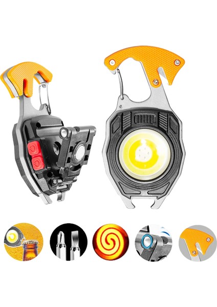 LED Şarj Edilebilir El Feneri Çok Amaçlı Alet Anahtarlık (5224) fiyatları