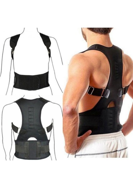 Unisex Siyah Medikal Dik Duruş Korsesi, Ortopedik ve Kamburluk Önleyici fiyatları