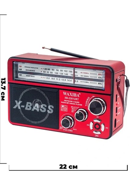 Nostaljik Radyo Waxıba Nostaljik Radyo Bluetooth Fm USB XB-2301RT (5051) fiyatları