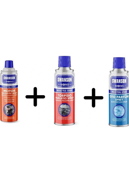 Swanson Works Torpido + Oto Parfüm + Motor Temizleyici (5224)