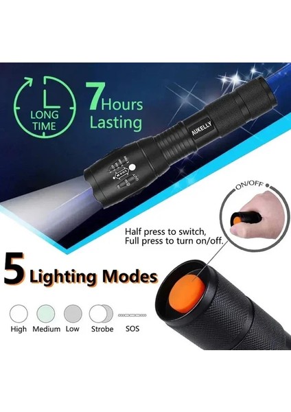 Q-Max PS-918A Şarzlı Zomlu Police El Feneri (5224) fırsatları