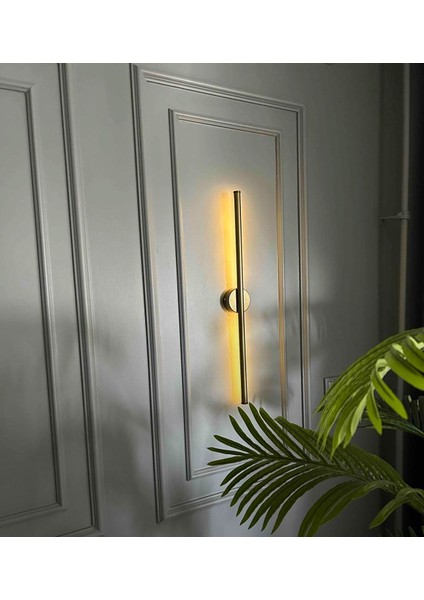Modern Eskitme/gold Pilli LED Duvar Apliği 66CM modelleri