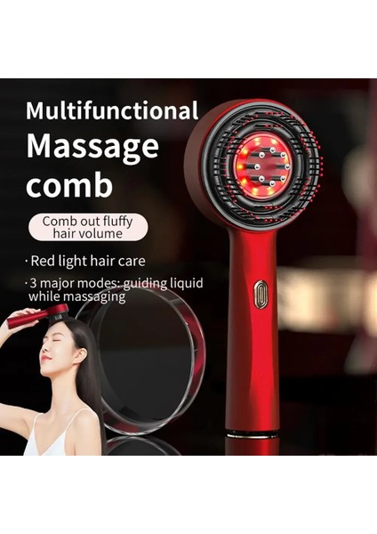 Şarjlı ve Titreşimli Saç Masaj Tarağı Bakım Yağı Hazneli Fırça (5224) fiyatları