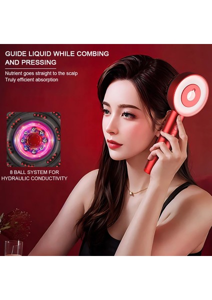 Şarjlı ve Titreşimli Saç Masaj Tarağı Bakım Yağı Hazneli Fırça (5224) indirimleri